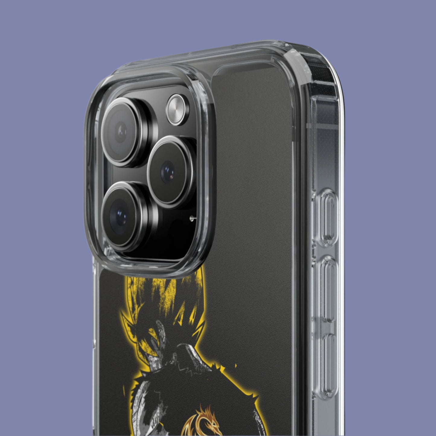 Goku Clear Phone Case - Dragon Ball Z Inspired, Sleek & Protective Cover