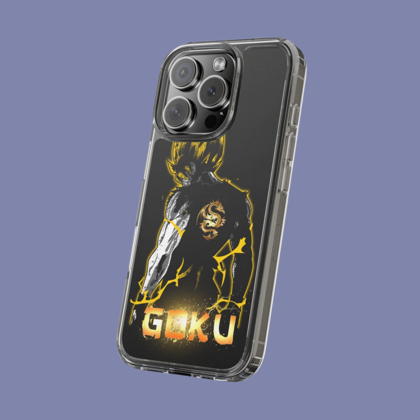 Goku Clear Phone Case - Dragon Ball Z Inspired, Sleek & Protective Cover