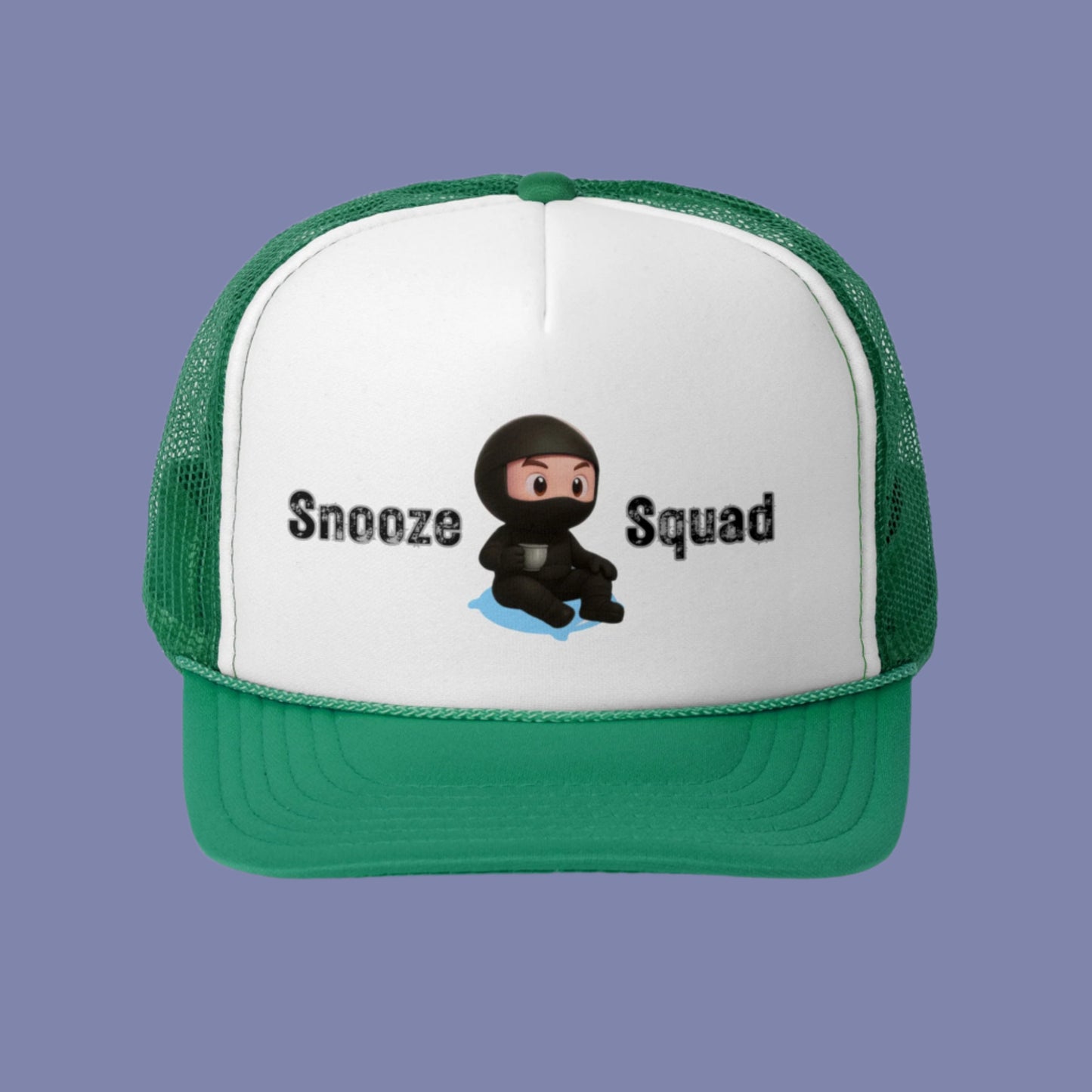 Snooze Squad Kaito Trucker Cap - Lo-Fi Ninja Vibes!