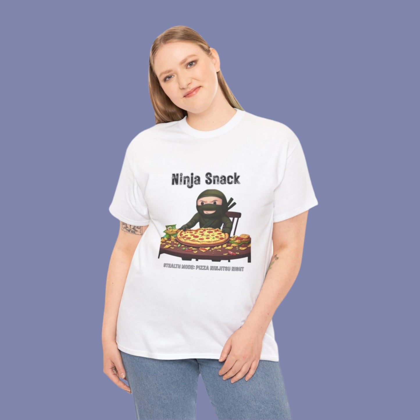 Ninja Snack Tee - Stealth Mode: Pizza Ninjitsu Night!