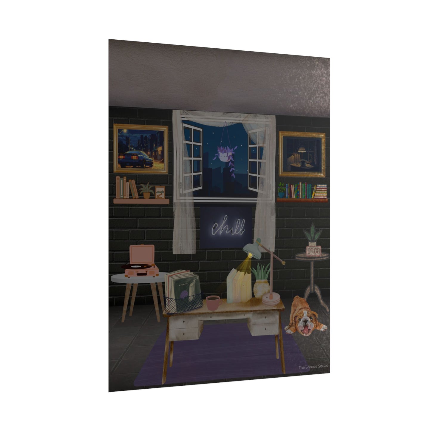 Chill Vibes Rolled Poster for Cozy Home Decor