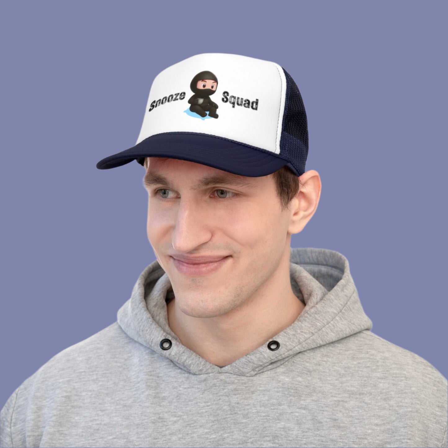 Snooze Squad Kaito Trucker Cap - Lo-Fi Ninja Vibes!