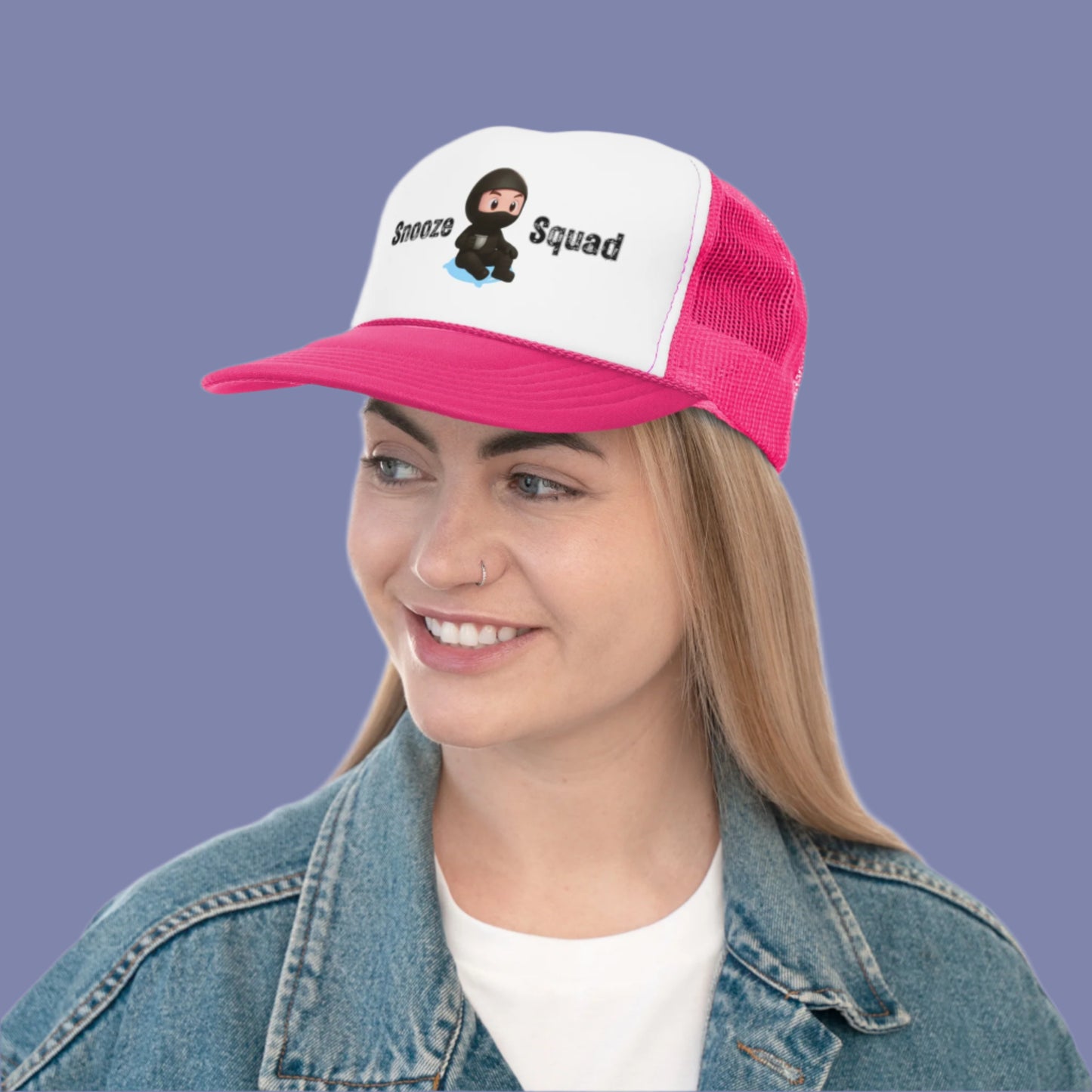 Snooze Squad Kaito Trucker Cap - Lo-Fi Ninja Vibes!