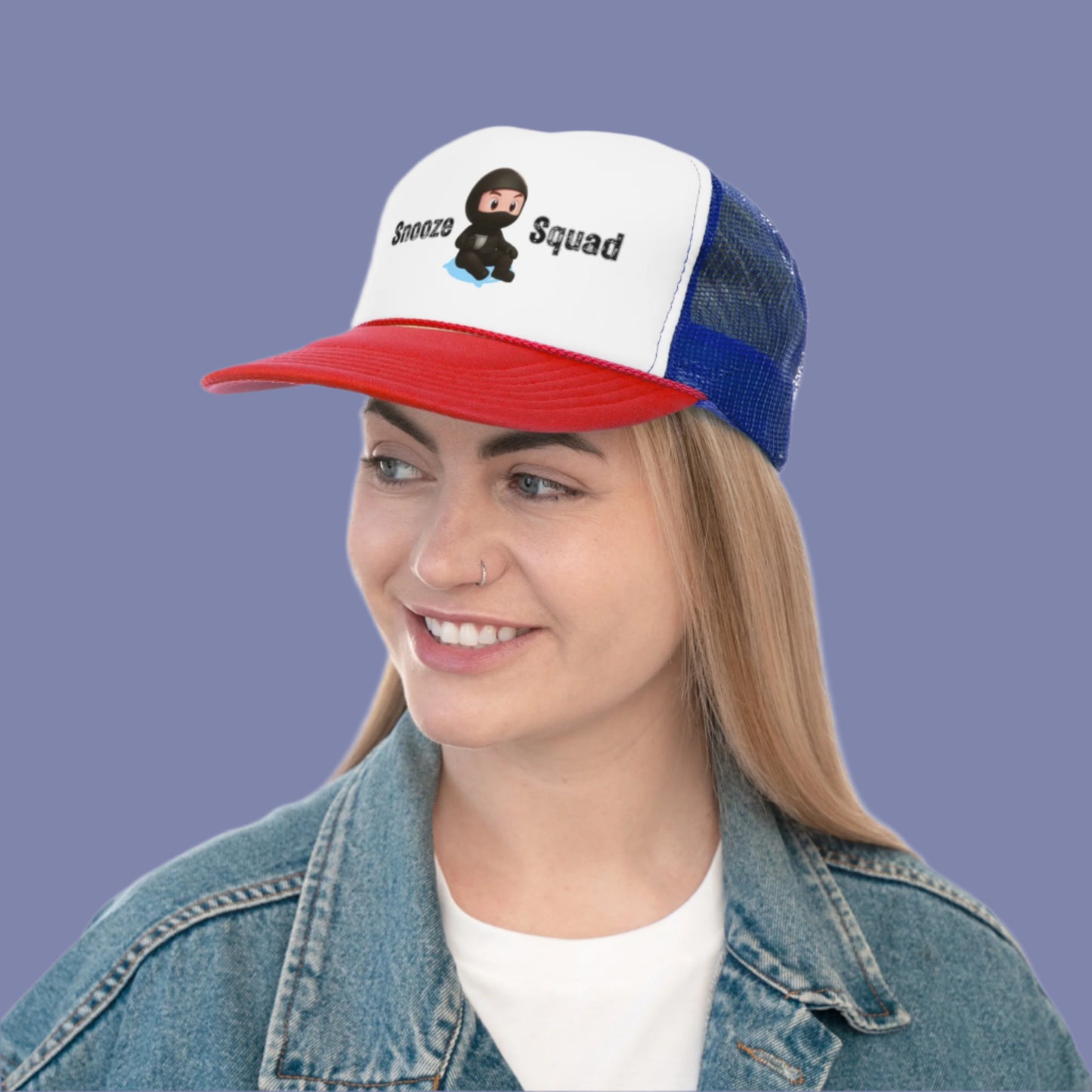 Snooze Squad Kaito Trucker Cap - Lo-Fi Ninja Vibes!