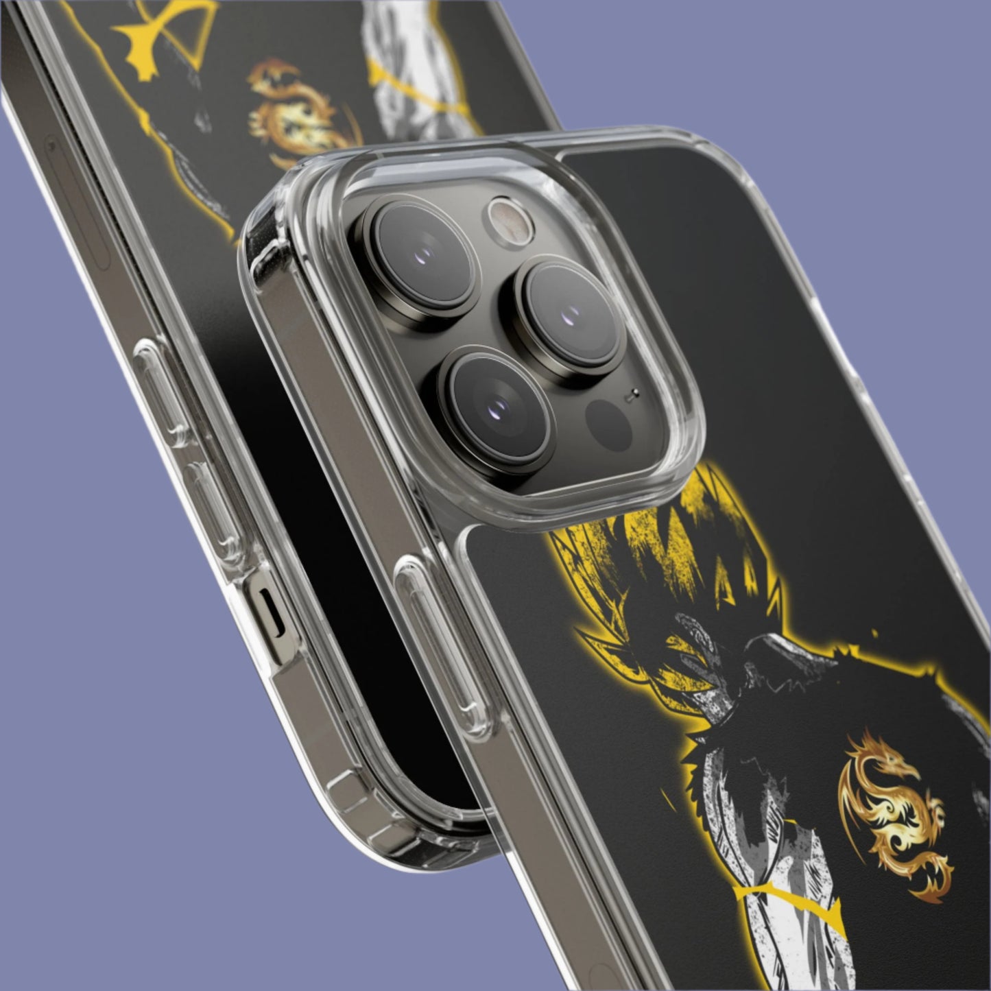 Goku Clear Phone Case - Dragon Ball Z Inspired, Sleek & Protective Cover