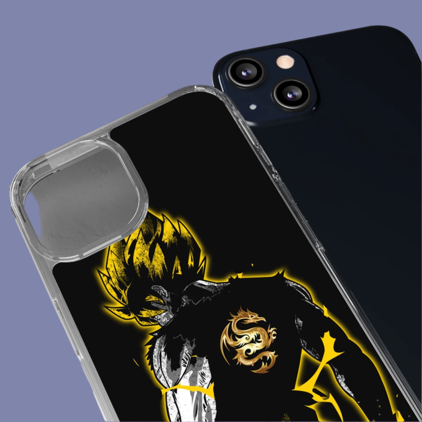 Goku Clear Phone Case - Dragon Ball Z Inspired, Sleek & Protective Cover