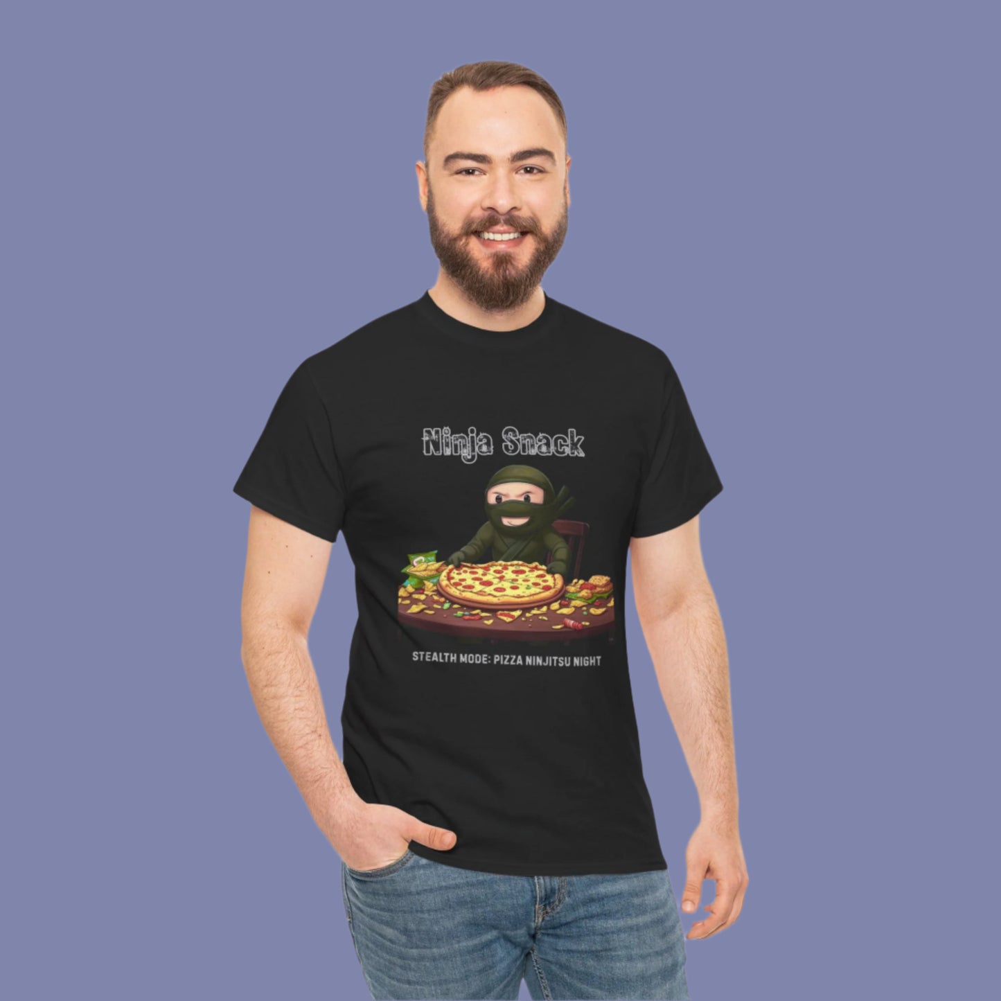 Ninja Snack Tee - Stealth Mode: Pizza Ninjitsu Night!