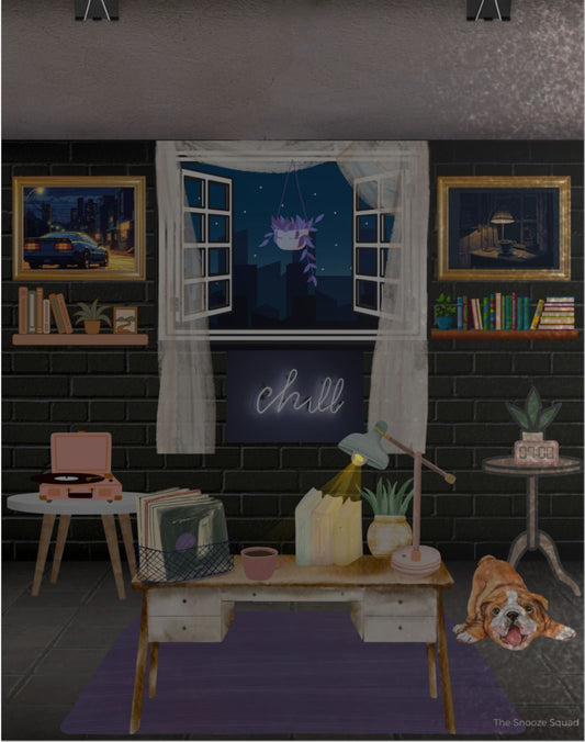 Chill Vibes Rolled Poster for Cozy Home Decor