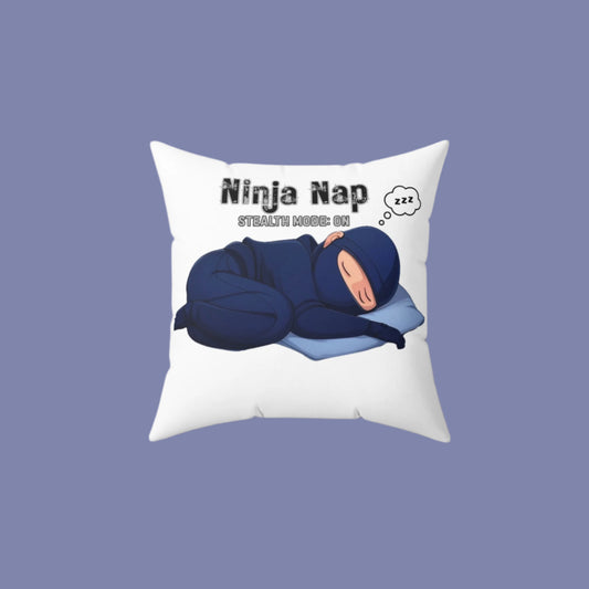 Ninja Nap Pillow - Stealth Mode ON - Cozy Decor for Fun Napping